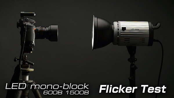 LED mono-block 600B 1500B Flicker Test