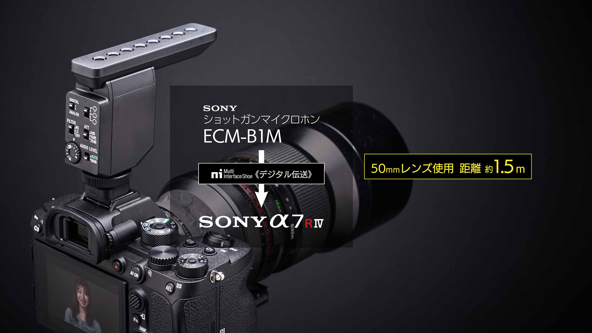 SONY ショットガンマイク ECM-B1M-