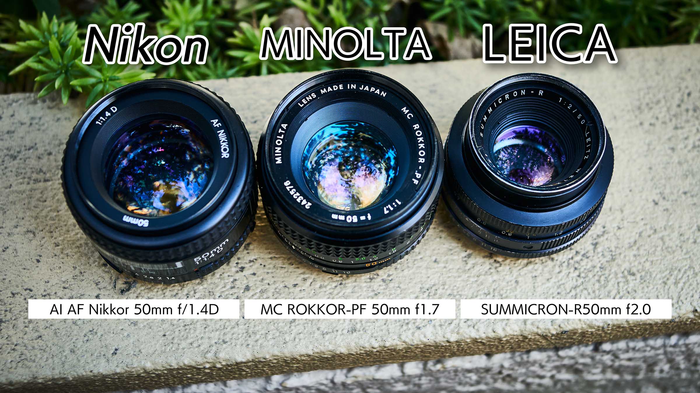 【回答】Nikon MINOLTA LEICA50mmレンズで0.8mを撮り比べたので当ててみよークイズ！ | 使える機材 Blog！
