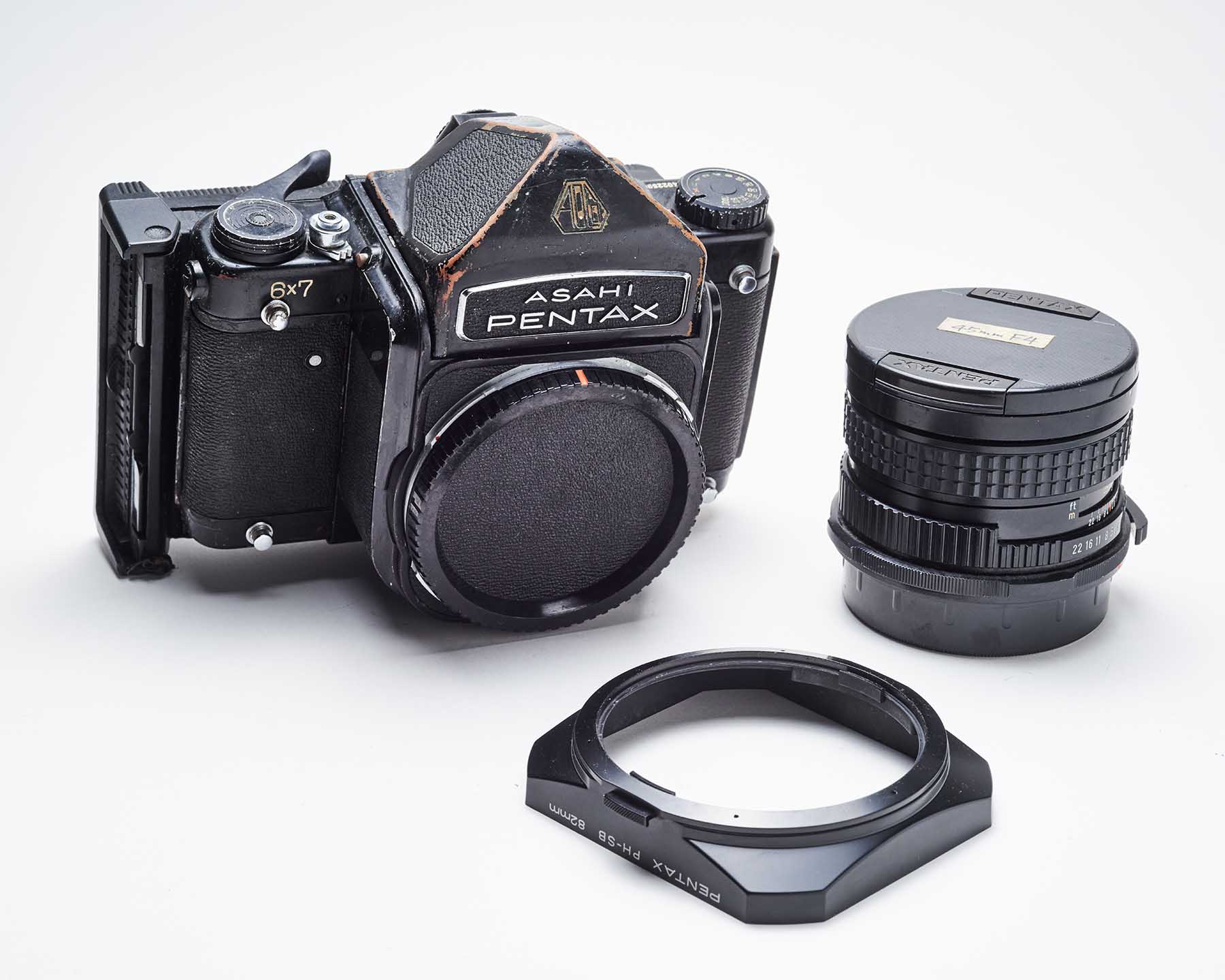 ☆良品☆ ペンタックス PENTAX 67 アイレベル ボディ ☆npcポラバッグ